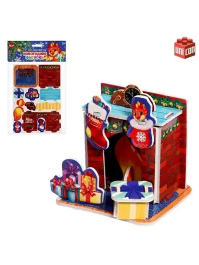 Конструктор фигурки»Камин», 3Д