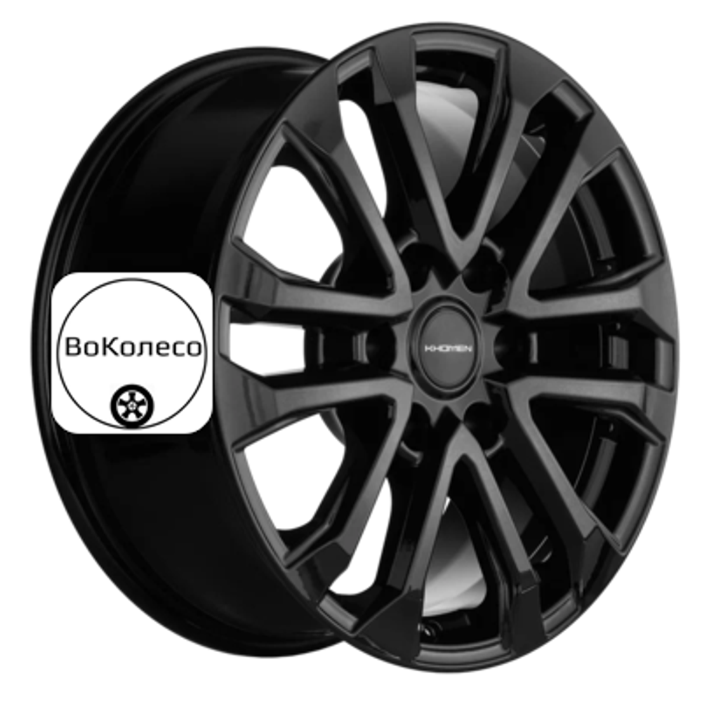 7,5x18/6x139,7 ET20 D106,1 KHW1805 (Lexus GX) Black Khomen Wheels