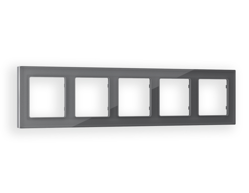 AF330655 Рамка ALFA Platos (Антрацит серый Стекло органическое) 5-ая