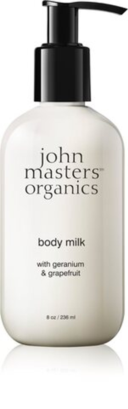 John Masters Organics Geranium & Grapefruit Body Milk - успокаивающее молочко для тела /   236  ml  / GTIN 669558002050