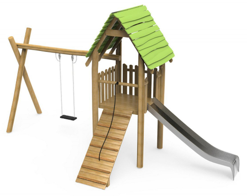 Игровой комплекс Хижина с качелью Тип 1 895.04 исп.1
