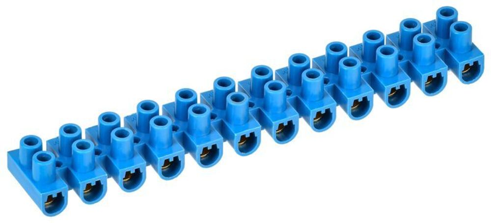 Колодка клеммная ЗВИ-30 н/г 6-16кв.мм 12 пар син. IEK UZV6-030-10
