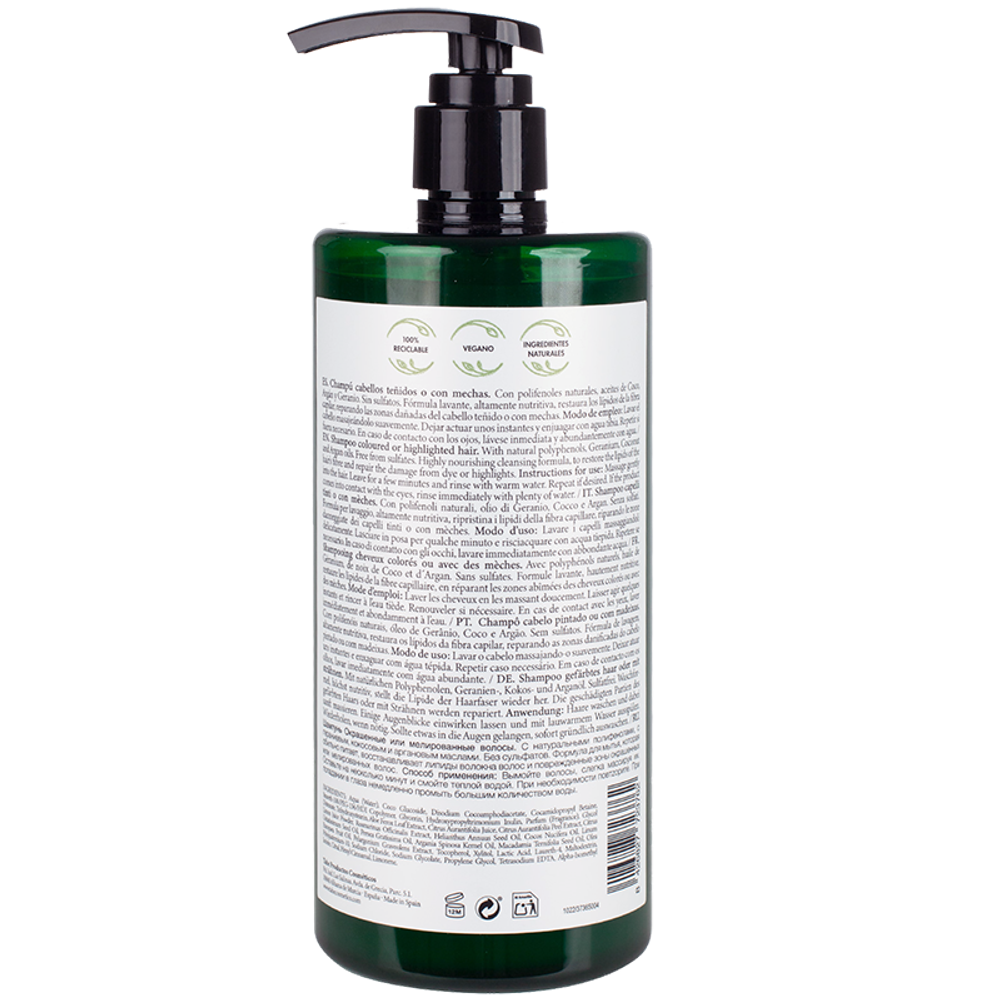 Tahe Шампунь для окрашенных или осветленных волос - SHAMPOO COLOURED OR HIGHLIGHTED HAIR, 750 мл
