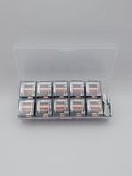 Реле универсальное автомобильное 12V 4 конта 100А с индикатором, с кронштейном, прозрачное