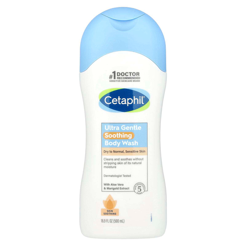 Cetaphil, Ультра нежное успокаивающее гель для душа, 500 мл (16,9 жидк. унц.)