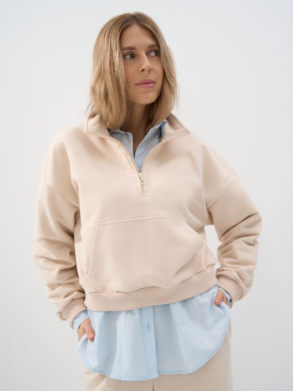 Олимпийка с велюровым эффектом 