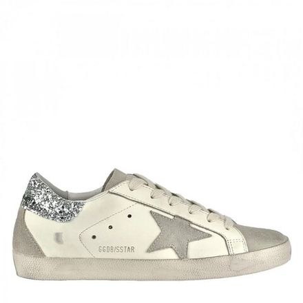 Кеды GGDB Super-Star With Gray And Silver Glitter Heel Tab