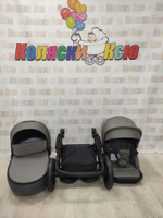 Коляска модульная 3в1 Farfello Molly Pro серый