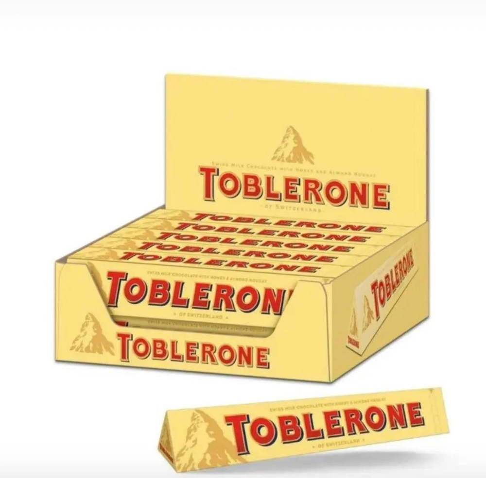 Шоколад Toblerone Mondelez молочный 100г. (160руб./шт.) (20шт./кор.) (Швейцария) ООО ГЛОБАЛ