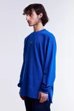 Лонгслив Гербарий Ромашка Ярко-синий