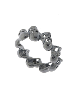 "Черепа"  кольцо в серебряном покрытии из коллекции "Полный отрыв" от Jenavi
