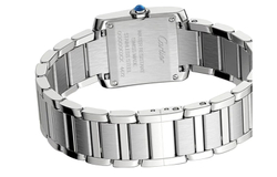 CARTIER TANK DE Quartz Movement 30m Water Resistance Women"s Watch 25.7 * 21.2mm Silver Dial