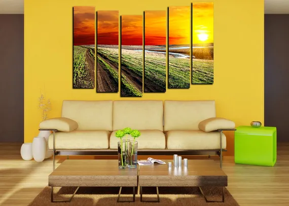 Модульная картина "Иллюзия неба"