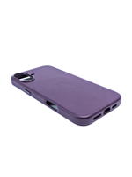 Кожаный чехол Leather Case iPhone 16 Plus, Dark Cherry Темно-Фиолетовый