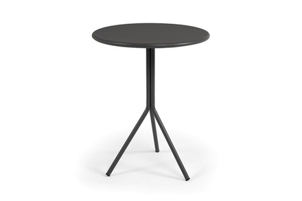 "Мохито" стальной круглый стол Ø60см, цвет темно-серый