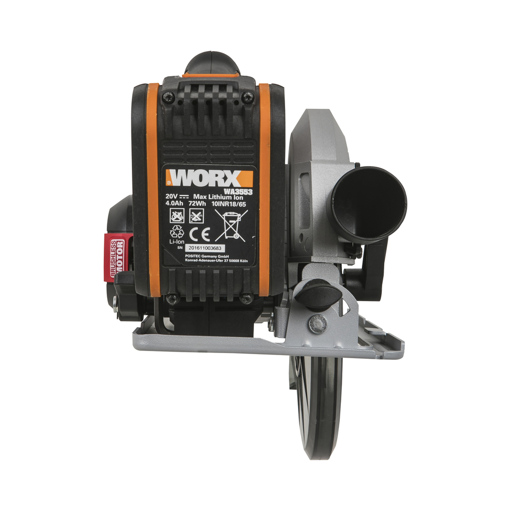 Циркулярная пила аккумуляторная бесщеточная WORX WX520.9