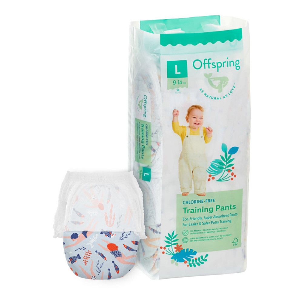 Offspring трусики-подгузники L 9-14кг 36шт джунгли