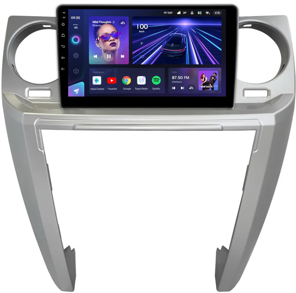 Магнитола для Land Rover Discovery 3 2005-2009 (прямые углы) - Teyes CC3L на Android 10, 8-ядер, CarPlay, 4G SIM-слот
