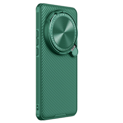 Чехол зеленого цвета (Dark Green) от Nillkin с MagSafe на Xiaomi 15 Ultra с металлической откидной крышкой, серия CamShield Prop Magnetic Case