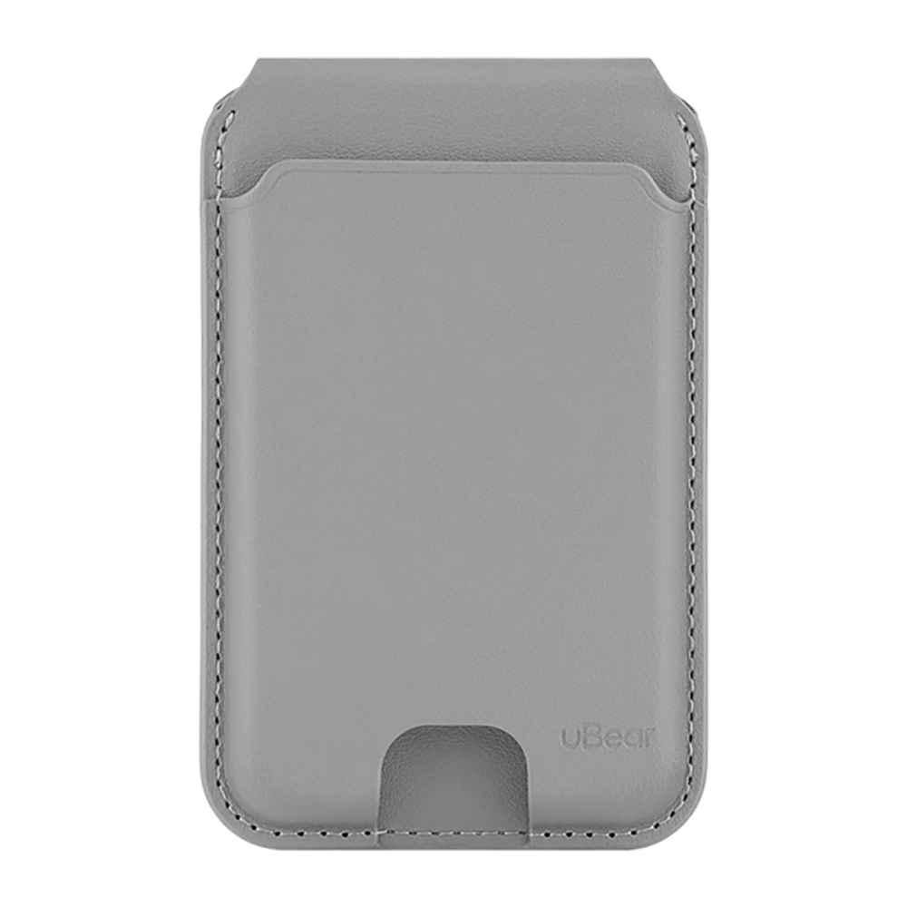 Кожаный чехол-бумажник MagSafe с подставкой uBear Fold Geo Гибридный картхолдер из полиуретановой кожи. Работает с приложением Apple «Локатор». Вмещает до девяти карт