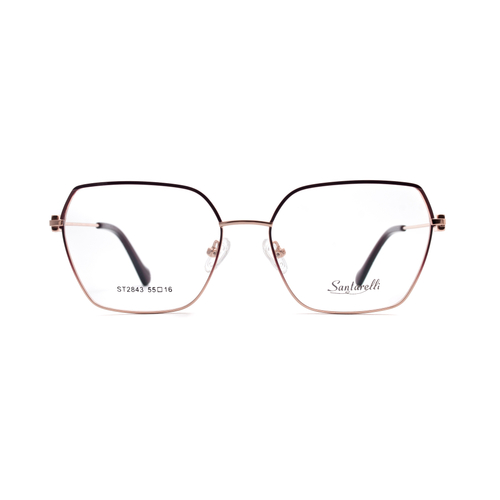 Оправа бабочка Santarelli ST2843 C3 бордовая с золотом