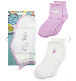 Носки для девочек LB902 20р. роз-крем. с наклейками, 1 шт.