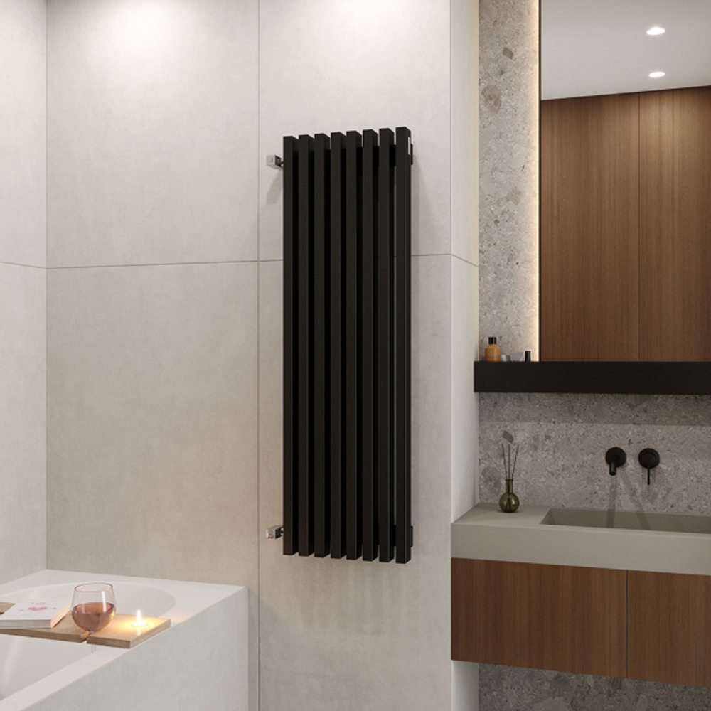 Радиатор WARMMET водяной настенный вертикальный Luxe 60V (W) ГРАФИТ RAL7024