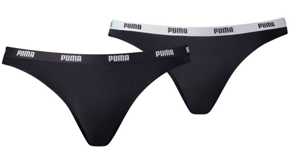 Спортивные трусы Puma Women Bikini 2P Hang - Black