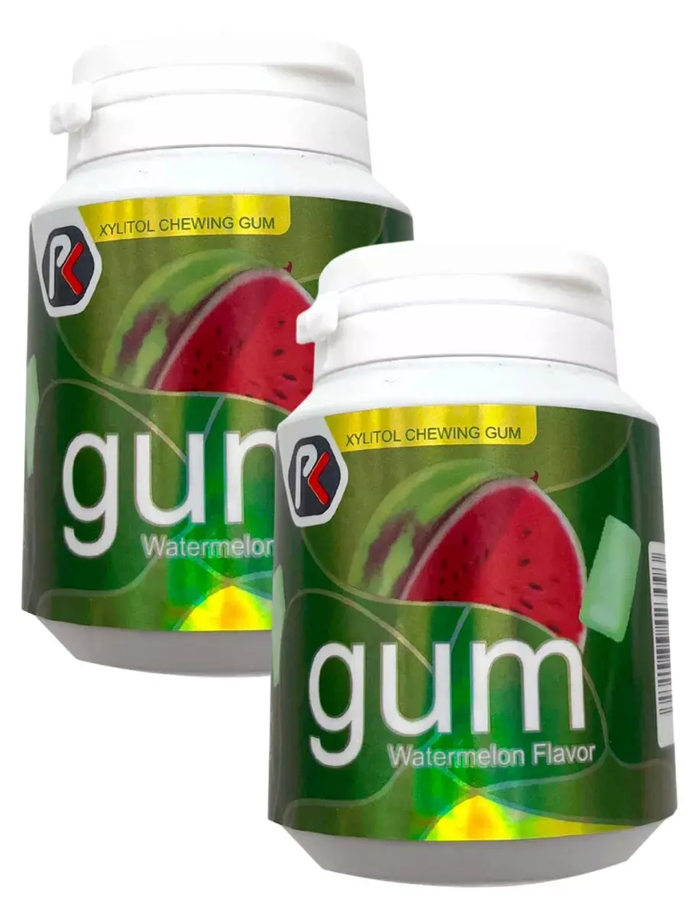 Жевательная резинка в банке с Арбузным вкусом 40 г * 2 шт