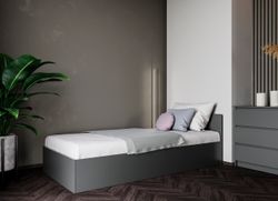 МС Мори Кровать КРМ 900.1/2 Графит, ДСВ Мебель