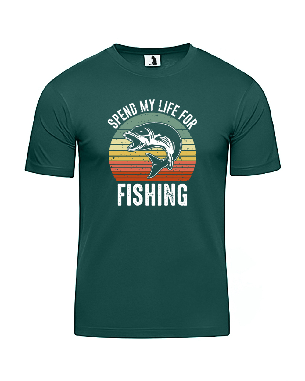 Футболка рыбака Spend my life for fishing - купить в интернет-магазине  PewPewCat