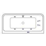 Акриловая ванна Excellent Arana Line 180x85 WAEX.ARA18.LINE