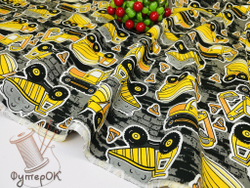 Футер 2-нитка НАЧЕС ТРАКТОРА на темном