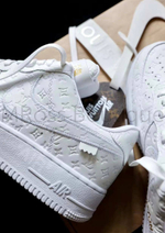 Белые кроссовки Louis Vuitton Nike Air Force 1