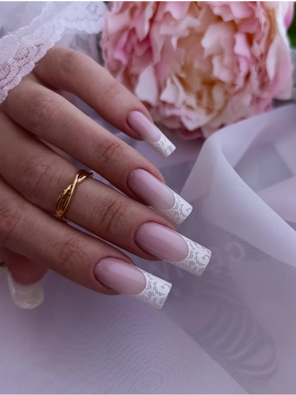 Lucky Rose Слайдеры наклейки для длинных ногтей 424
