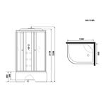 Душевая кабина Niagara Ultra 120x80 R NG-310-01R с гидромассажем