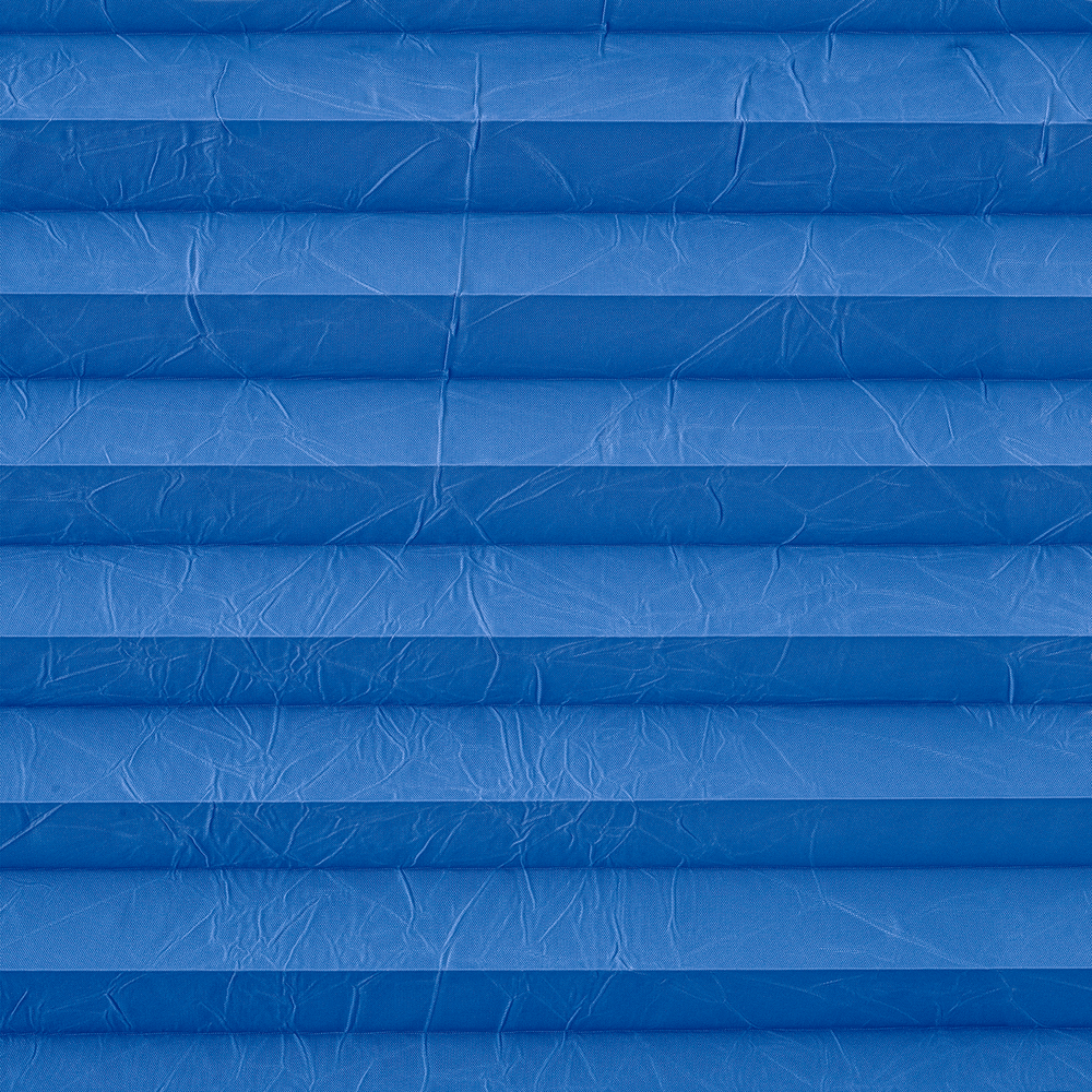 Штора плиссе Стандарт с ручками, ткань Аванти арт. 4085 голубой, цвет комплектующих белый, серый, антрацит, черный, коричневый, кремовый и т д