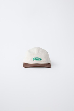 ZARA X PUKAS КЕПКА С ВЫШИВКОЙ PUKAS SURF, ОТТЕНКИ КОРИЧНЕВОГО