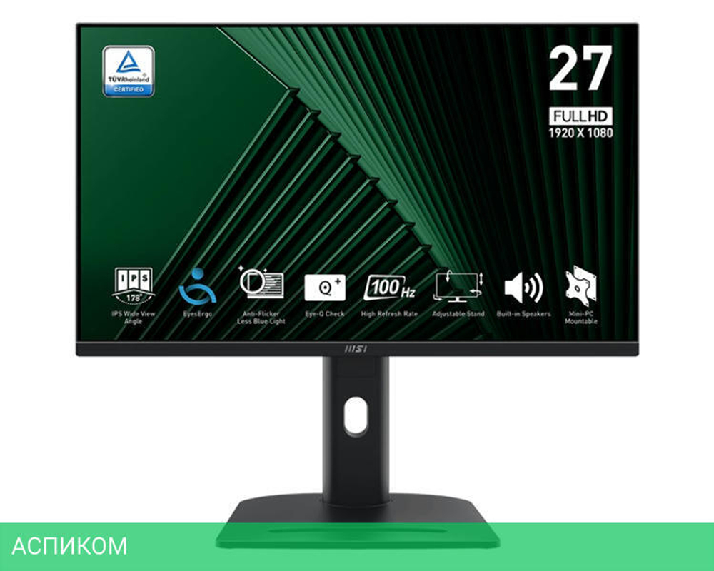 Монитор MSI Pro MP275PG черный (9S6-3PC39M-084)