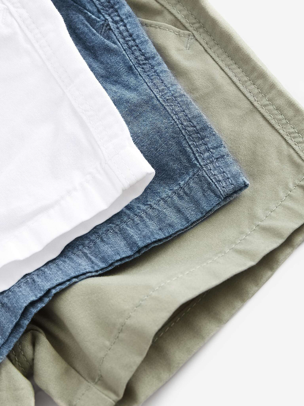 Шорты для мальчика Next 633-911, 3 шт., Синий, Белый, Хаки