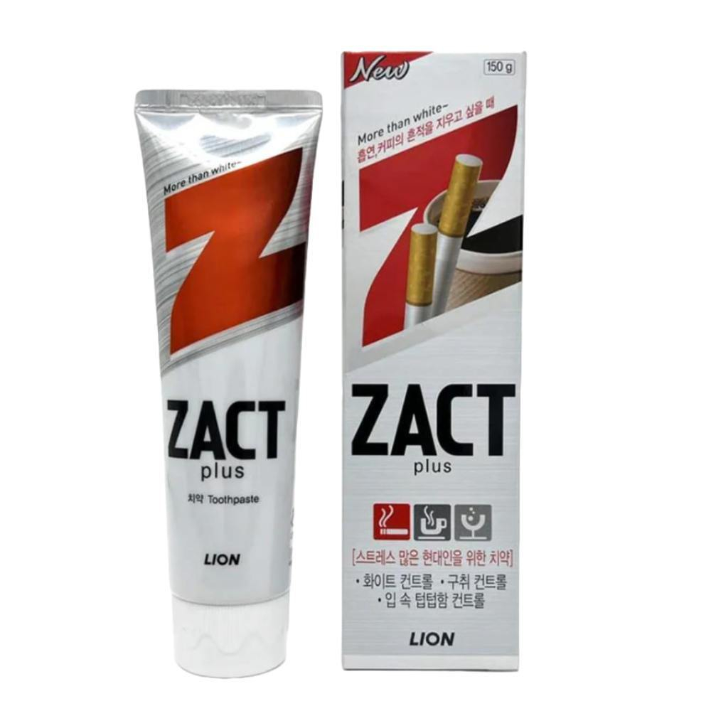 Отбеливающая зубная паста Zact Plus More Than White LION