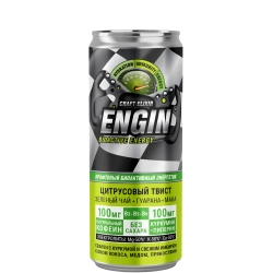 Биоактивный энергетик ENGIN «Цитрусовый твист» 330 мл — жестяная банка, вид спереди