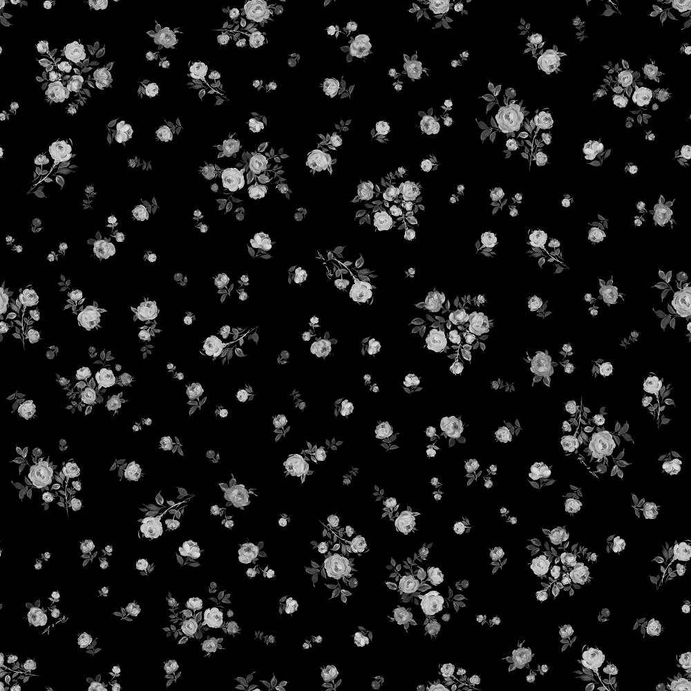 Anika maxi, платье макси с длинным рукавом и чокером из черного атласа с цветочным принтом