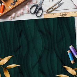 Ткань оксфорд 210 зелёные слои в темноте