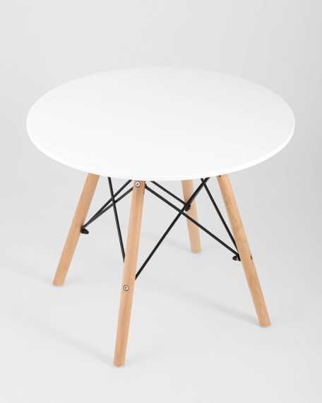 Eames DSW детский белый, ножки массив бука