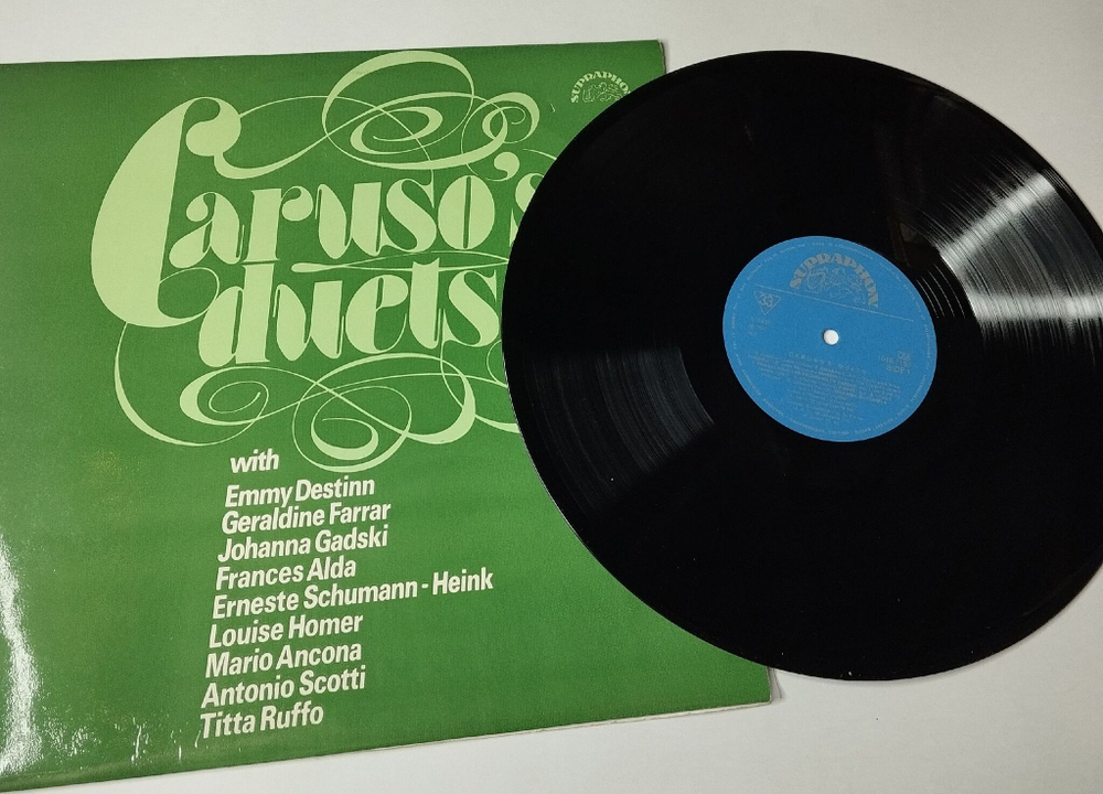 Винтажная виниловая пластинка LP Caruso's Duets (Чехословакия 1986)