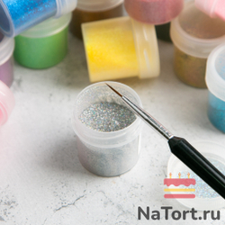 Блестки декоративные «Серебро голографическое»