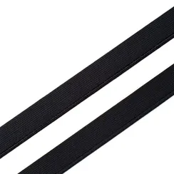 Резинка отделочная черная 15 мм, кант
