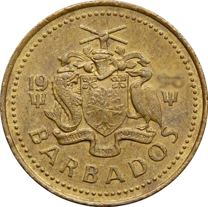5 центов 1973-2007 Барбадос XF