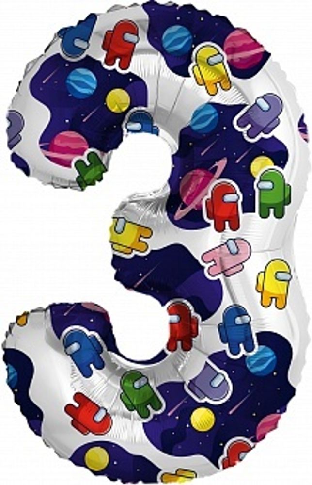 Р Цифра 3 Космонавтики 32&#39;&#39;/81 см
